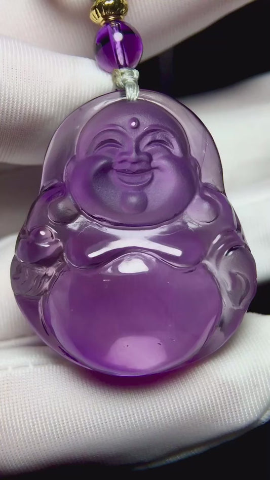 Amethyst Big Belly Buddha